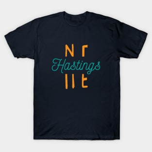 Hastings Nebraska City Typography T-Shirt